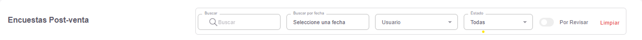 filtros general de encuestas