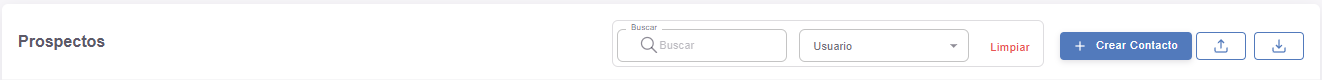 Filtros de contactos