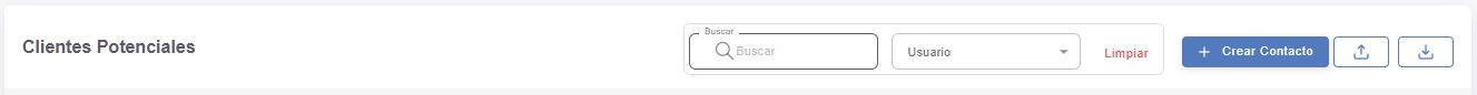 Clientes potenciales filtros